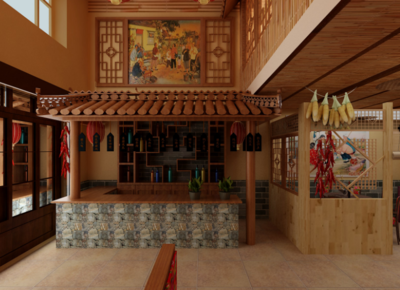 杭州農家樂 自然懷抱中的餐廳裝修藝術